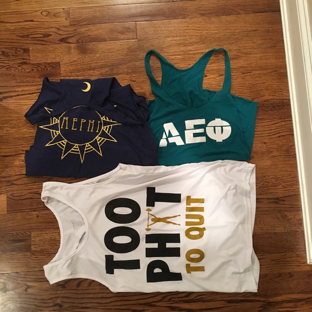 Alpha Epsilon Phi Workout Tanks